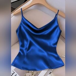 Boston Proper | NWOT Blue Satin